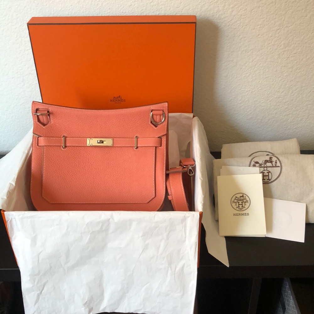 Hermes 28cm Jypsier 2013 Crevette Clemence Leahter